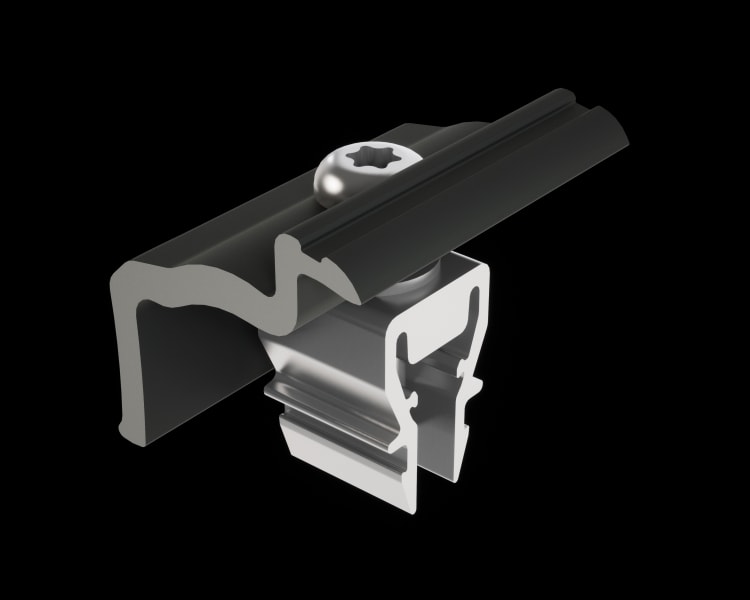 PREFA - PREVARIO Endklemme 28-37 mm, schwarz eloxiert