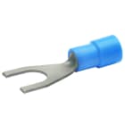 KLAUKE - Quetschkabelschuh isoliert, M6, DIN 46237, 1,5-2,5mm², Gabelform