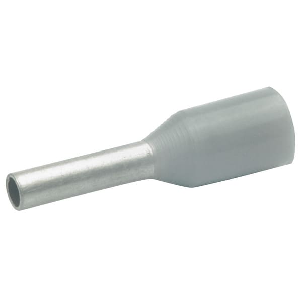 KLAUKE - Isolierte Aderendhülsen nach DIN, , 0,75mm², Grau, Länge 10mm, Cu, verzinnt