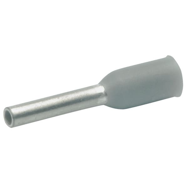 KLAUKE - Isolierte Aderendhülsen nach DIN, Farbcode 1, 0,14mm², Grau, Länge 6mm, Cu verz.