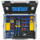 KLAUKE - L-BOXX aus Kunststoff mit einer Standardausstattung für die Elektroinstallation.
