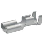 KLAUKE - Flachsteckhülse nicht-isol., 6,3x0,8 mm mit Rastzunge, 0,5-1mm², CuZn verzinnt