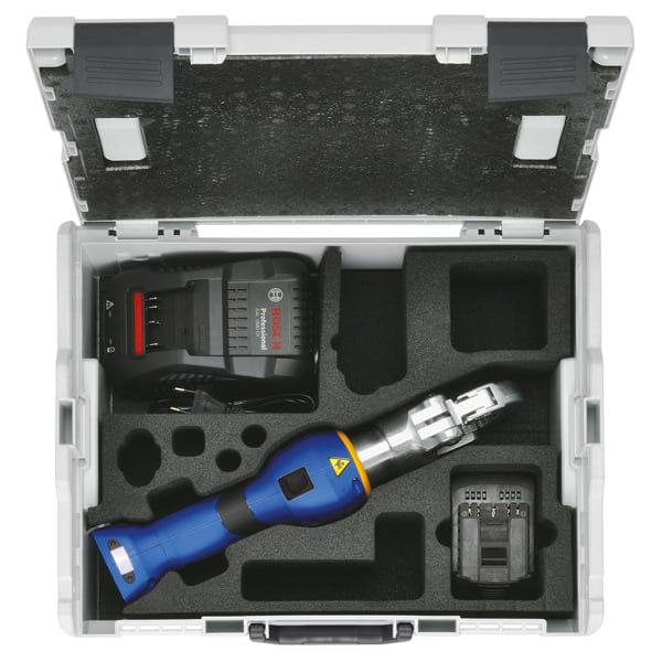 KLAUKE - L-BOXX mit akkuhydraulischem Presswerkzeug, 6-300mm², Akku Bosch