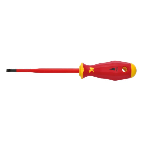 KLAUKE - Schlitzschraubendreher, VDE, Slim Line 5,5x1,0x125