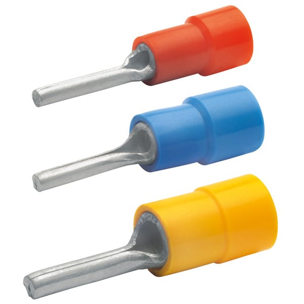 KLAUKE - Stiftkabelschuh isoliert, 0,1-0,4mm², Länge 18mm
