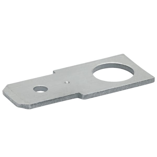 KLAUKE - Flachstecker nicht-isoliert, 2,8x0,8 mm, Bohrungs-d: 3,1 mm, CuZn verzinnt