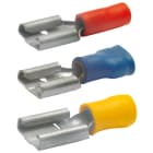 KLAUKE - Flachsteckhülse isoliert, 6,3x0,8 mm DIN 46245 Teil 3, 1,5-2,5mm².