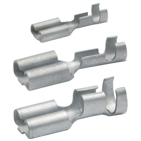 KLAUKE - Flachsteckhülse nicht-isoliert, 4,8x0,5 mm, 0,5-1mm², CuZn verzinnt