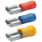 KLAUKE - Flachsteckhülse isoliert, 6,3x0,8 mm DIN 46245 Teil 3, 0,5-1mm²