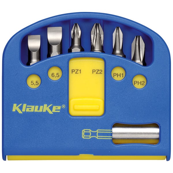 KLAUKE - Bit-Box-Swift, 7-teilig, 1/4 Zoll, 25 mm