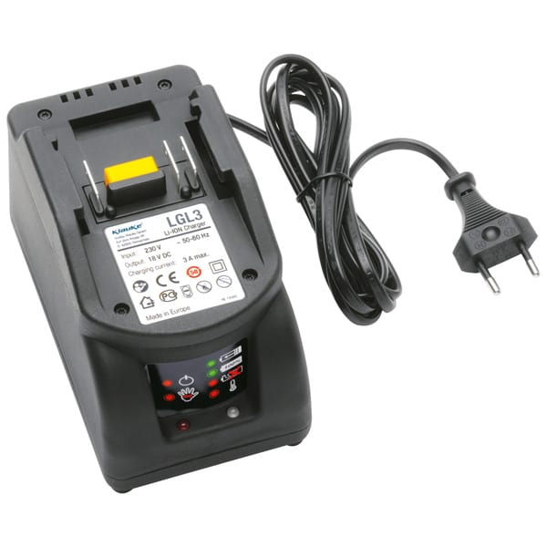KLAUKE - Ladegerät für 18 V Li-Ion Akkus