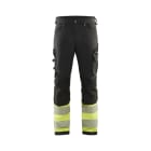 BLAKLAEDER - High Vis Arbeitshose 4-Wege-Stretch ohne Nageltaschen Schwarz/Gelb C60