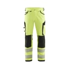 BLAKLAEDER - High Vis Arbeitshose 4-Wege-Stretch ohne Nageltaschen High Vis Gelb/Schwarz C44