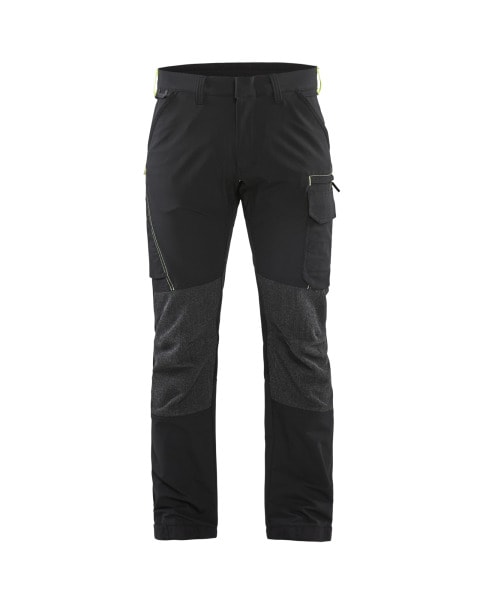 BLAKLAEDER - Service Arbeitshose 4-Wege-Stretch Schwarz/Gelb D88
