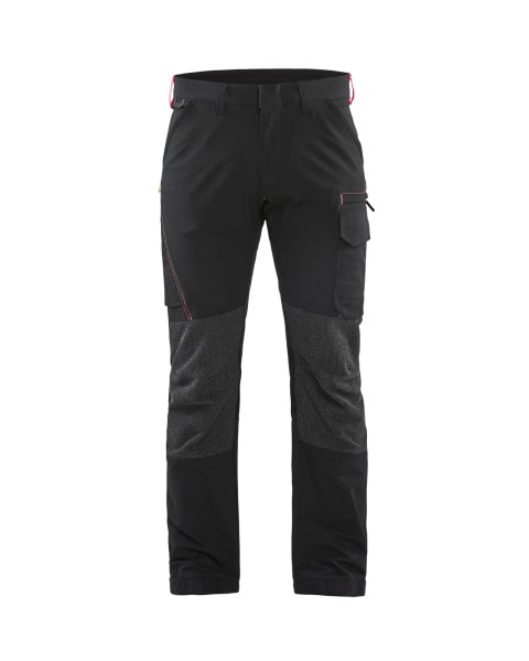 BLAKLAEDER - Service Arbeitshose 4-Wege-Stretch Schwarz/Rot D124