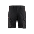 BLAKLAEDER - Industrie Shorts Stretch Schwarz/Rot C60