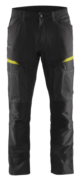 BLAKLAEDER - Service Arbeitshose mit Stretch Schwarz/Gelb C44