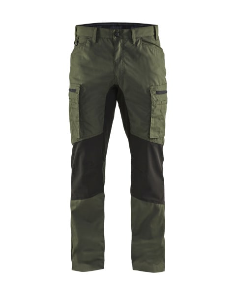 BLAKLAEDER - Service Arbeitshose Stretch Armygrün/Schwarz D96