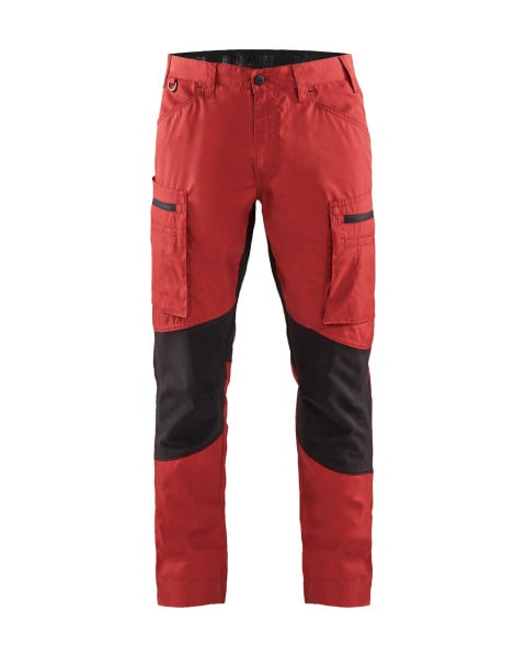BLAKLAEDER - Service Arbeitshose Stretch Rot/Schwarz C52