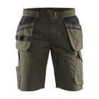 BLAKLAEDER - Service Shorts mit Nageltaschen Dunkel Olivgrün/Schwarz C60