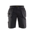BLAKLAEDER - Service Shorts mit Nageltaschen Schwarz/Rot C50