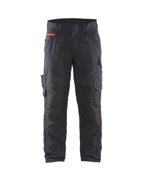BLAKLAEDER - Service Arbeitshose mit Stretch Schwarz/Rot C148