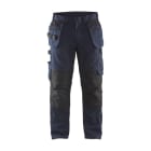 BLAKLAEDER - Service Arbeitshose mit Stretch und Nageltaschen Dunkel Marineblau/Schwarz C156