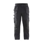 BLAKLAEDER - Service Arbeitshose mit Stretch und Nageltaschen Schwarz/Rot C58