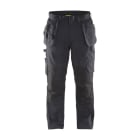 BLAKLAEDER - Service Arbeitshose mit Stretch und Nageltaschen Schwarz/Dunkelgrau C50