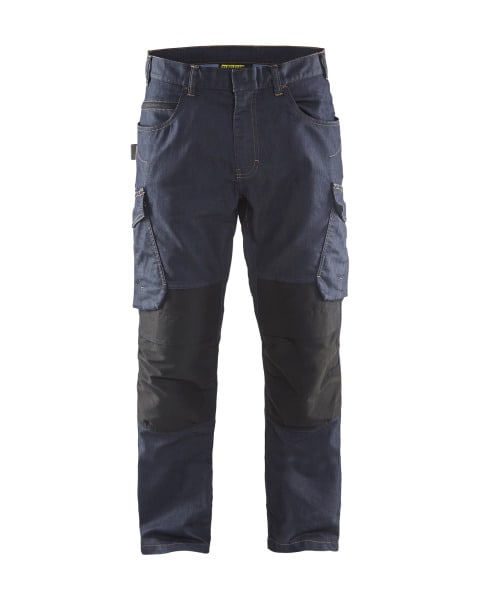 BLAKLAEDER - Service Arbeitshose Denim Stretch Marineblau/Schwarz C156