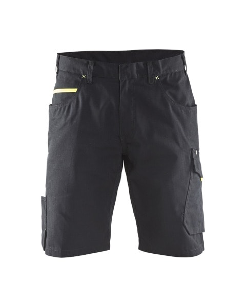 BLAKLAEDER - Service Shorts Schwarz/Gelb C52