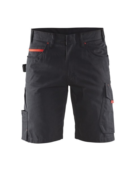 BLAKLAEDER - Service Shorts Schwarz/Rot C56