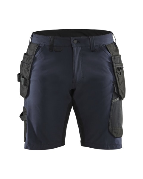 BLAKLAEDER - Handwerker Shorts 4-Wege-Stretch Dunkel Marineblau/Schwarz C50