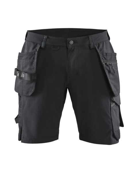 BLAKLAEDER - Handwerker Shorts 4-Wege-Stretch Schwarz/Dunkelgrau C50