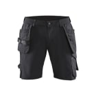 BLAKLAEDER - Handwerker Shorts 4-Wege-Stretch Schwarz/Dunkelgrau C62