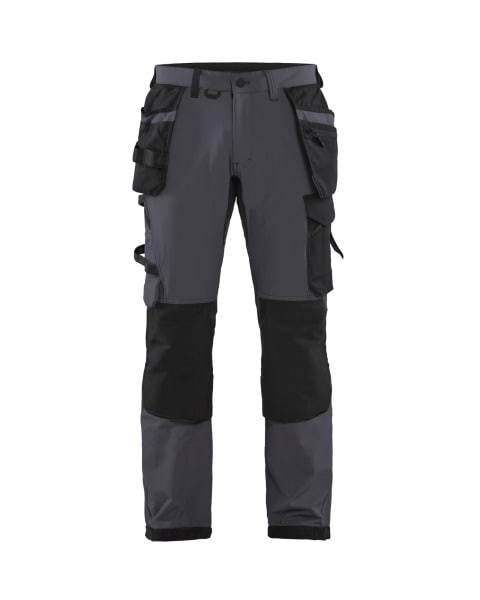 BLAKLAEDER - Handwerker Arbeitshose 4-Wege-Stretch Mittelgrau/Schwarz D92