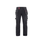 BLAKLAEDER - Handwerker Arbeitshose 4-Wege-Stretch Schwarz/Rot C62