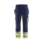 BLAKLAEDER - High Vis Arbeitshose Marineblau/Gelb C48