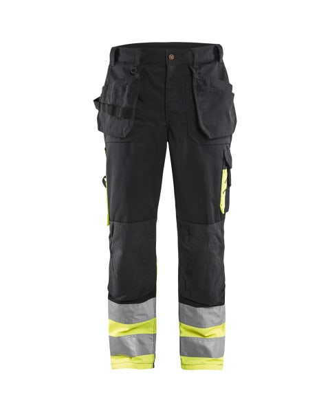 BLAKLAEDER - High Vis Arbeitshose Schwarz/Gelb D96
