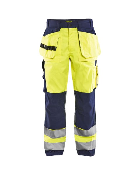 BLAKLAEDER - High Vis Arbeitshose High Vis Gelb/Marineblau C56