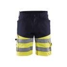 BLAKLAEDER - High Vis Shorts mit Stretch Marineblau/ High Vis Gelb C58