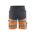 BLAKLAEDER - High Vis Shorts mit Stretch Mittelgrau/High Vis Orange C44