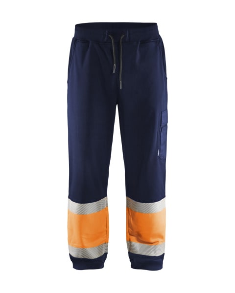 BLAKLAEDER - Sweathose Marineblau/Orange M