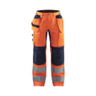BLAKLAEDER - High Vis Arbeitshose mit Stretch High Vis Orange/Marineblau C60
