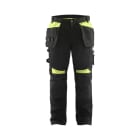 BLAKLAEDER - Handwerker Arbeitshose Schwarz/Gelb D116