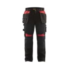 BLAKLAEDER - Handwerker Arbeitshose Schwarz/Rot D100