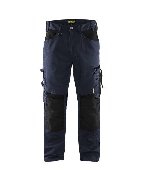 BLAKLAEDER - Handwerker Arbeitshose ohne Nageltaschen Dunkel Marineblau/Schwarz D116