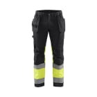 BLAKLAEDER - High Vis Arbeitshose mit Stretch Schwarz/Gelb D96