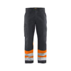 BLAKLAEDER - High Vis Arbeitshose Mittelgrau/High Vis Orange C50