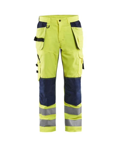 BLAKLAEDER - High Vis Arbeitshose mit Ventilationseffekt High Vis Gelb/Marineblau D128